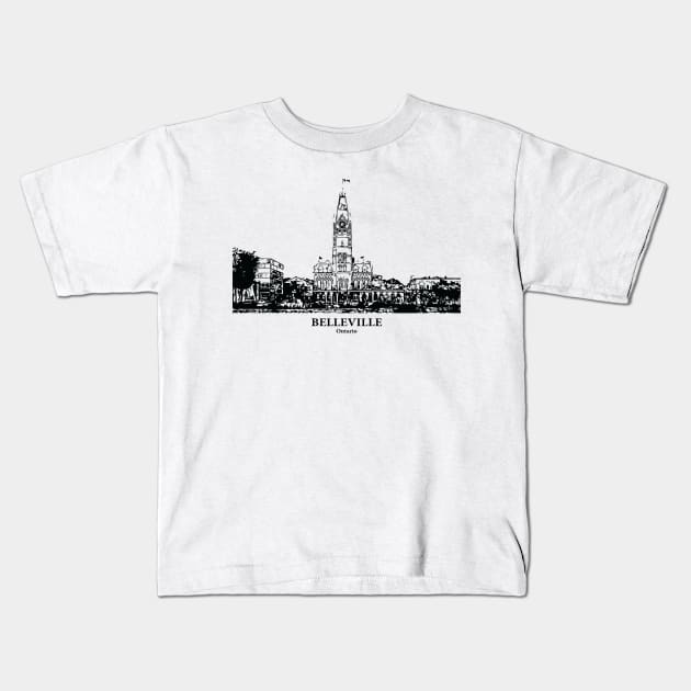 Belleville - Ontario Kids T-Shirt by Lakeric